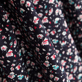 Popeline Viscose Greta Noir - Ribes y Casals