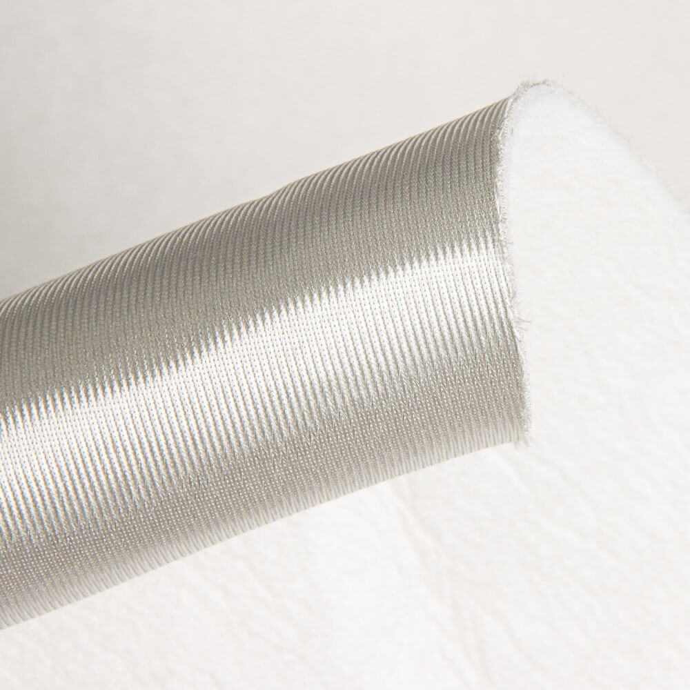 Tissu Foamé Satinette Argent - Ribes y Casals