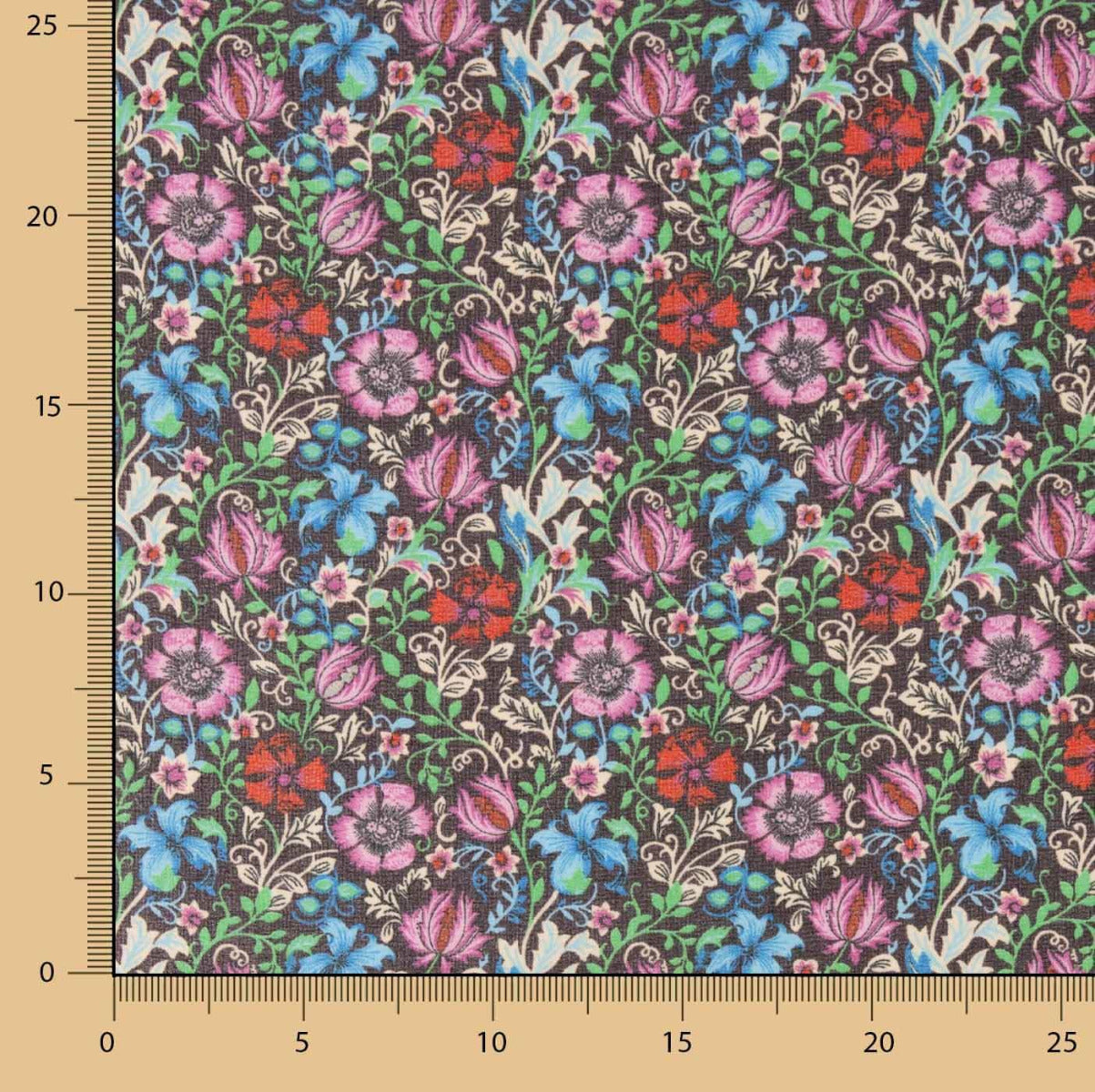 Gaze polyester Garden Explosion - Ribes y Casals