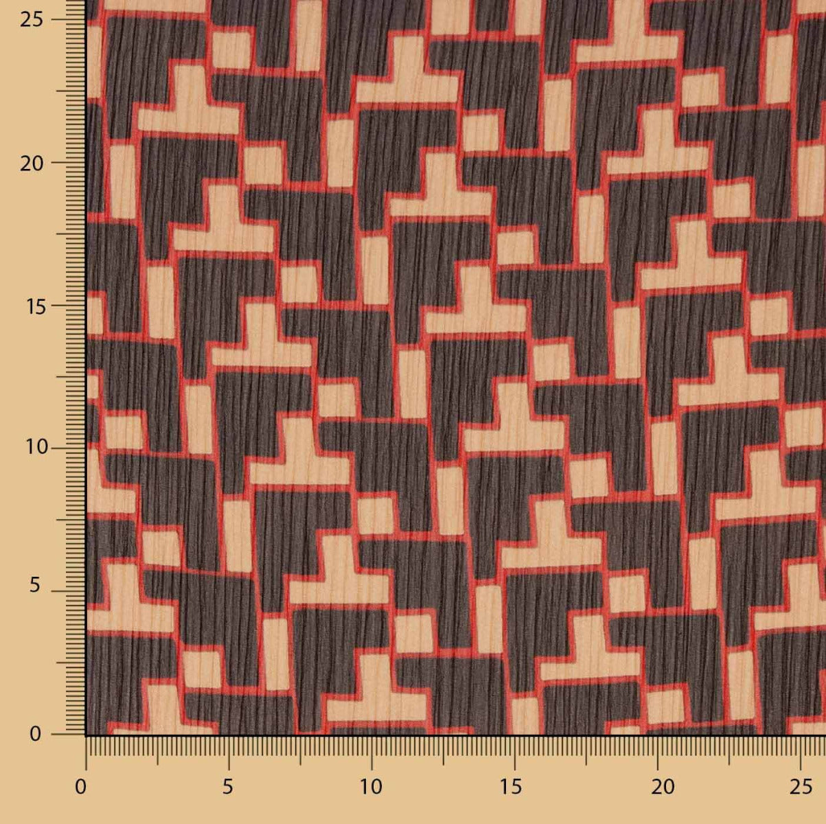 Bambula Poliéster Trigonometria Marrón - Ribes y Casals