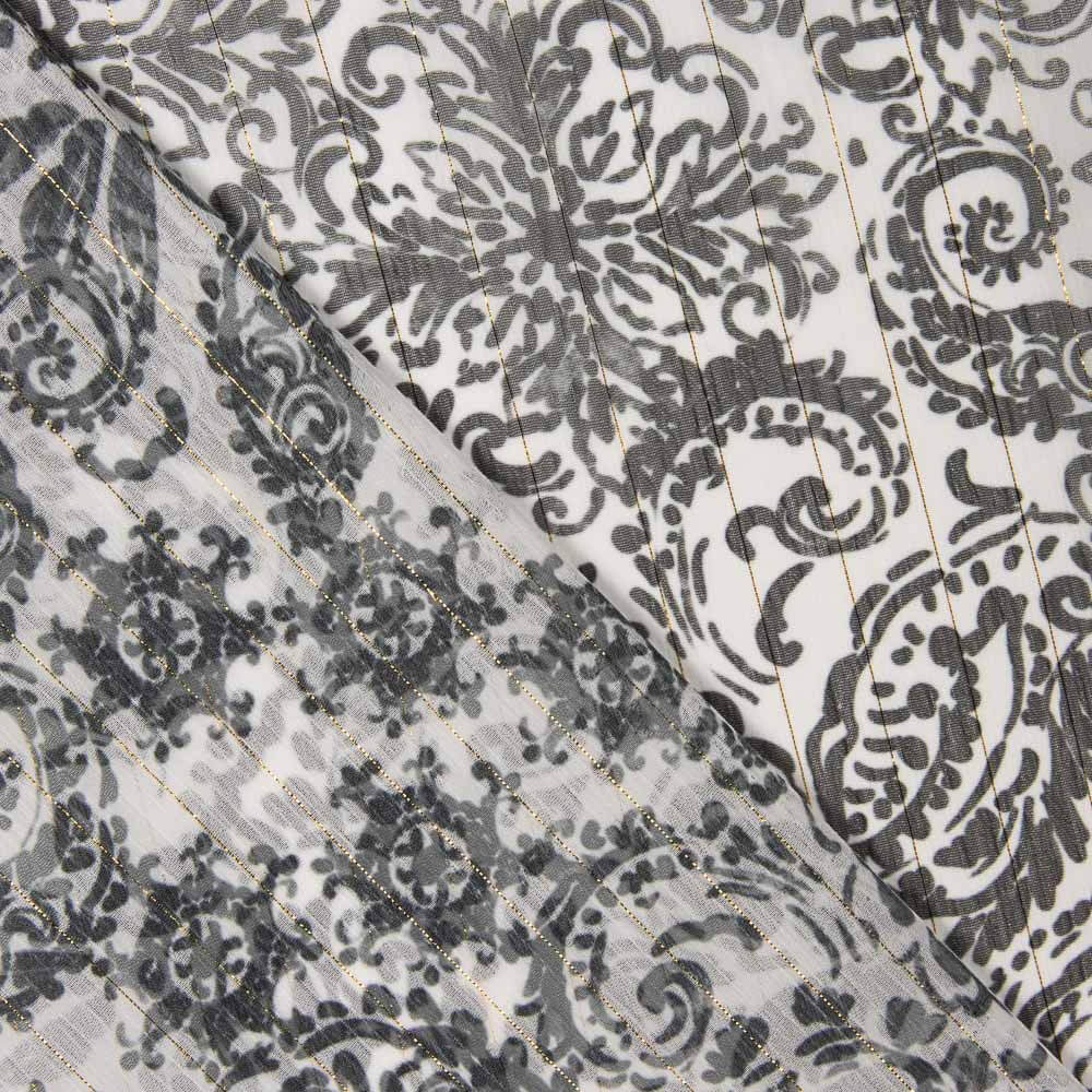 Cachemire Lurex Gauze Noir - Ribes y Casals