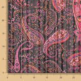 Gasa Lurex Cachemire Fucsia - Ribes y Casals