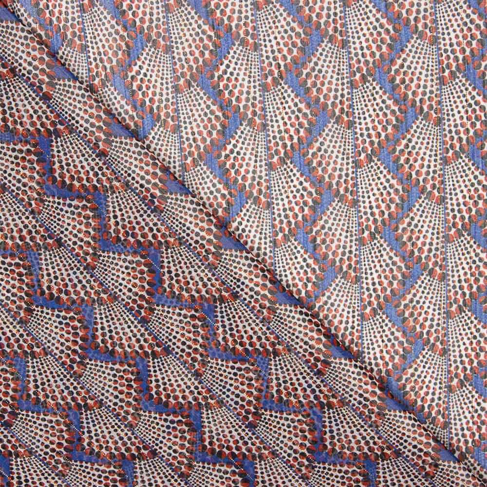 Gasa Lurex Abanico Azul - Ribes y Casals