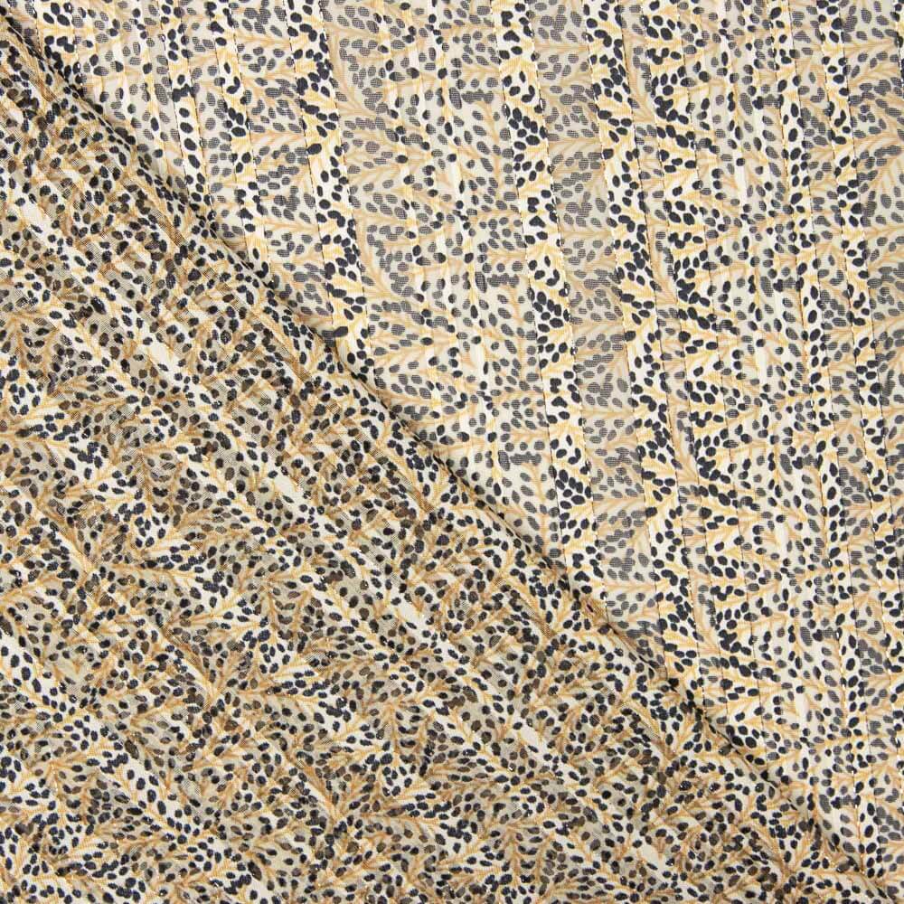 Gasa Lurex Moteado Beige - Ribes y Casals