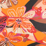 Tissu Mousseline Polyester Maxifleur Orange - Ribes y Casals