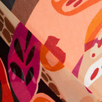 Tissu Mousseline Polyester Maxifleur Orange - Ribes y Casals