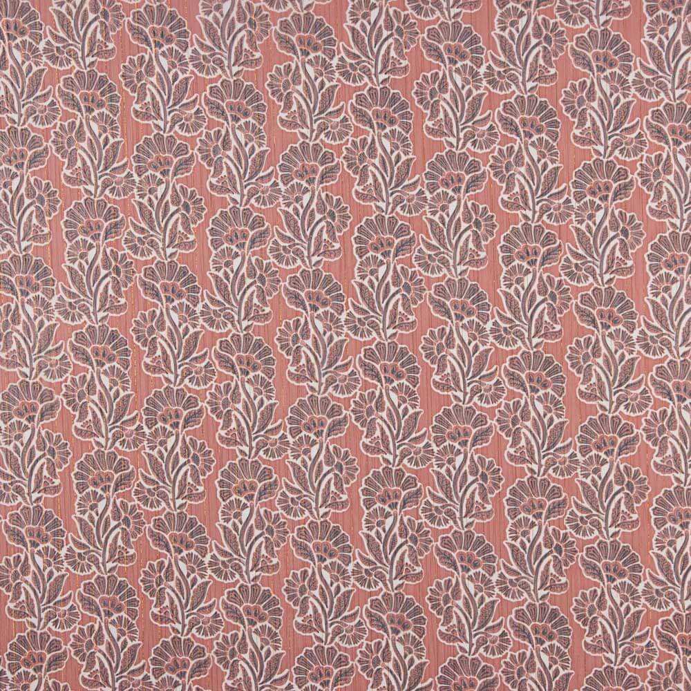 Gasa Lurex Flor Coral - Ribes y Casals