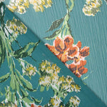 Gasa Poliéster Flor Verde Botella - Ribes y Casals