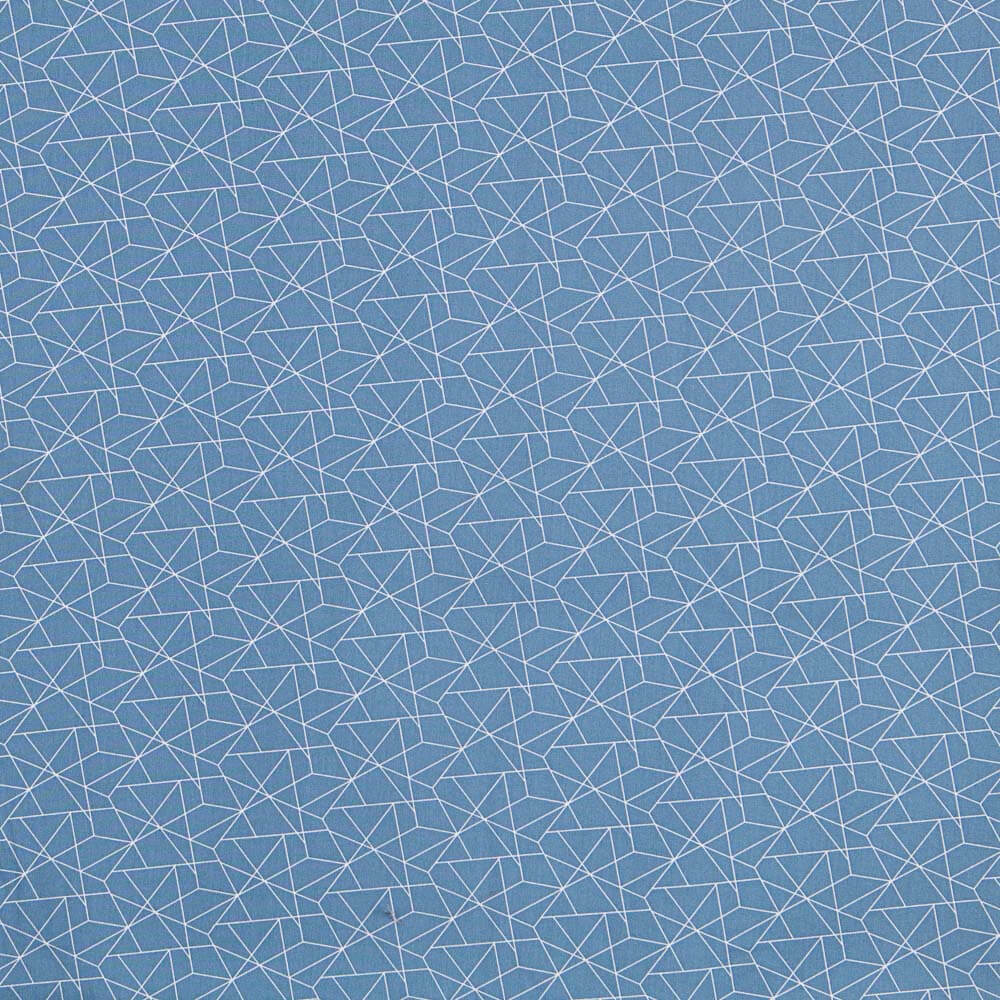 Popeline Pictogrammes Bleu Denim - Ribes y Casals