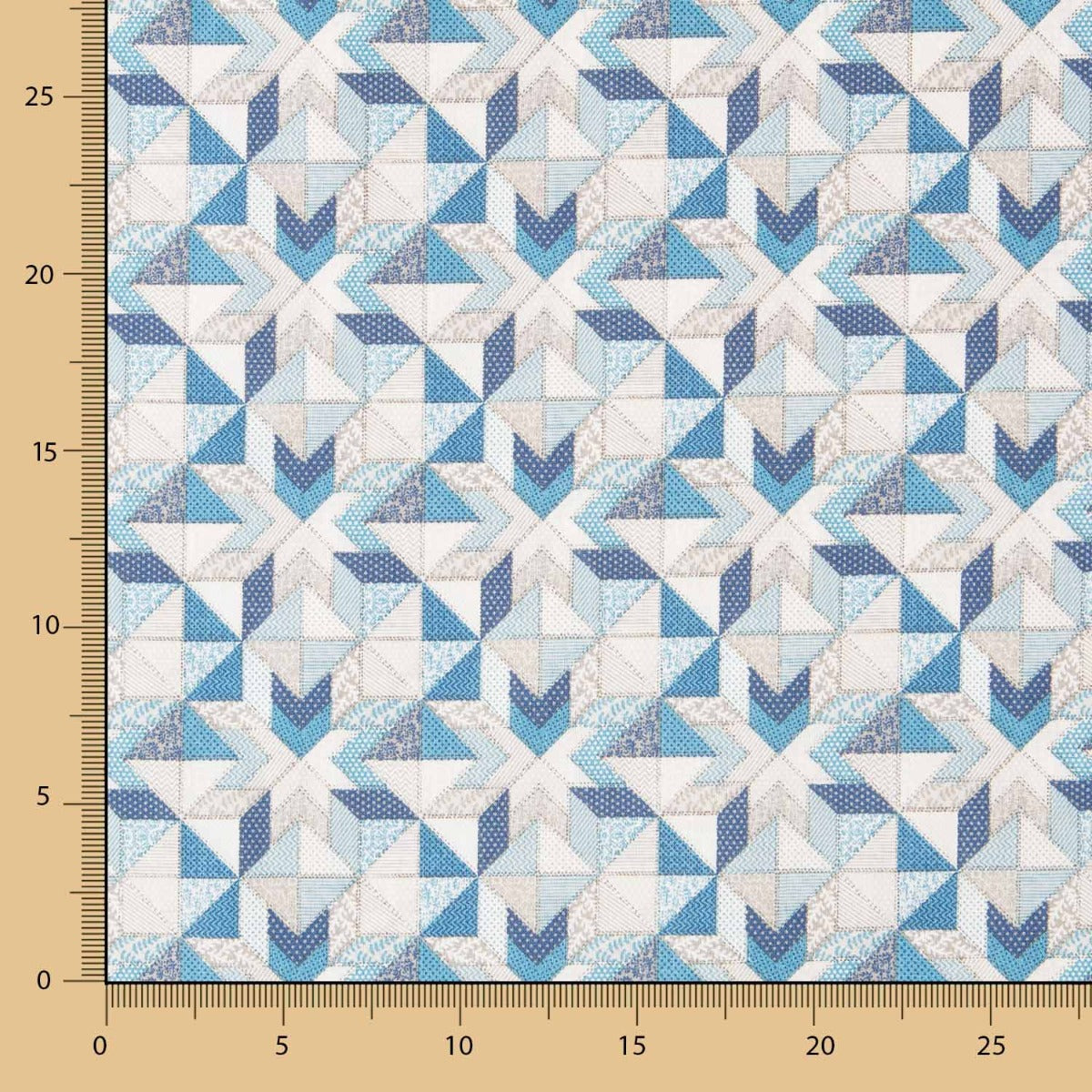Coton Patchwork Étoile Bleu - Ribes y Casals