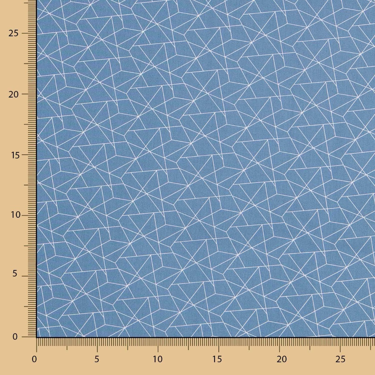 Popeline Pictogrammes Bleu Denim - Ribes y Casals