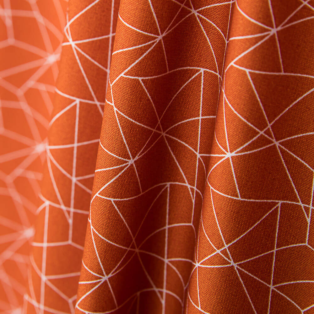 Popeline Pictogrammes Orange - Ribes y Casals