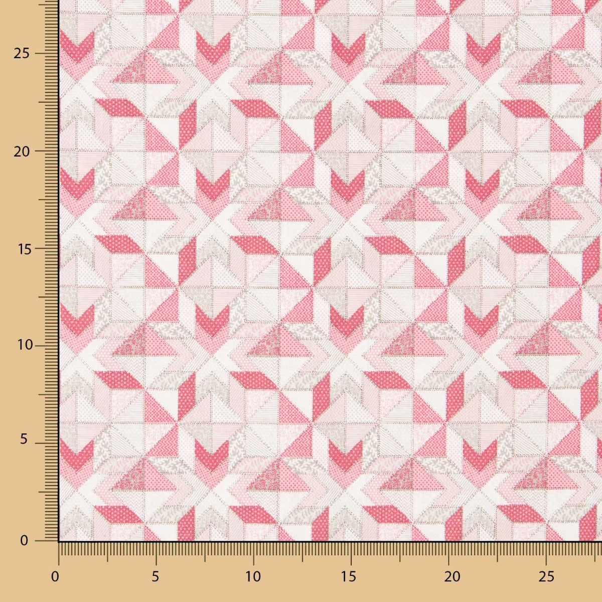 Coton Patchwork Étoile Rouge - Ribes y Casals