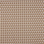 Popeline de Coton Géométrique Marron - Ribes y Casals