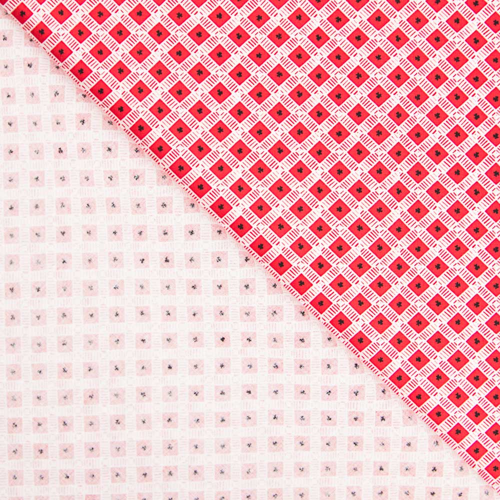 Patch Américain Géométrique Rouge - Ribes y Casals