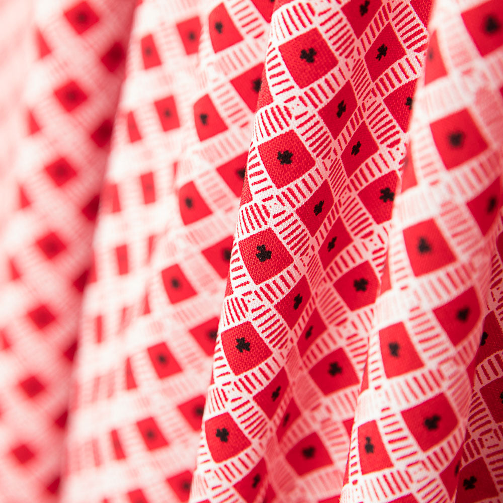 Patch Américain Géométrique Rouge - Ribes y Casals