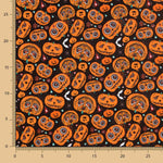Retal Popelín Halloween Calabazas Oeko-Tex® 180x140 cm - Ribes y Casals