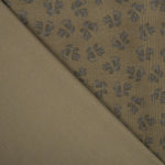 Panne Coton Fleurs Kaki - Ribes y Casals