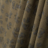 Panne Coton Fleurs Kaki - Ribes y Casals