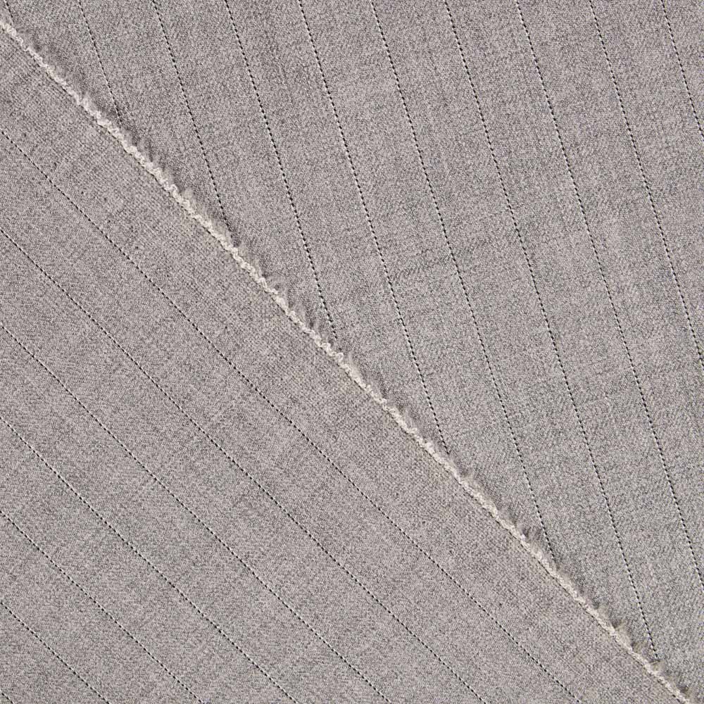 Tissu Flanelle Gris Rayures Diplomatiques - Ribes y Casals