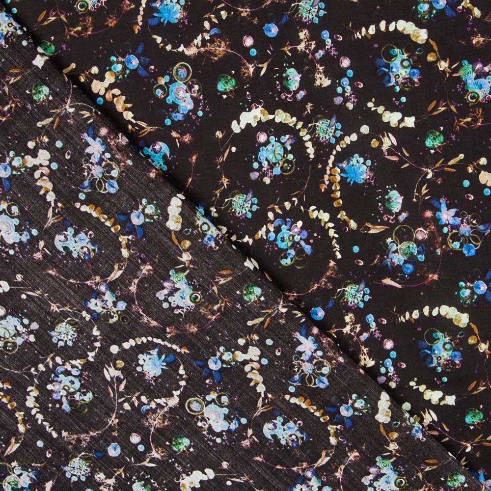 Tissu Liberty Barroque Noir - Ribes y Casals