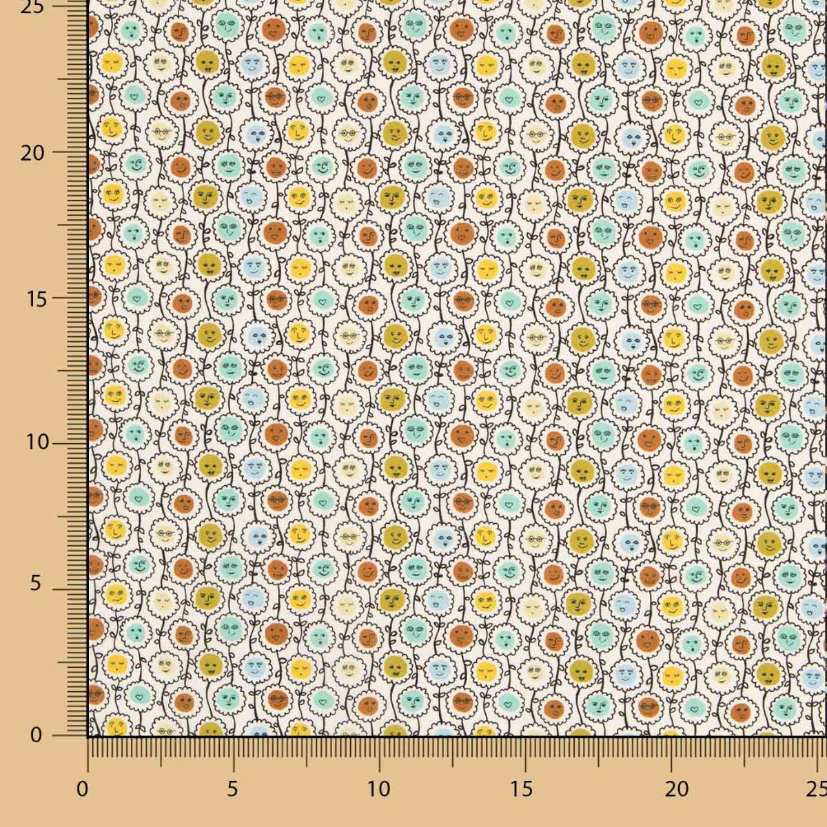 Tissu Liberty Happy Flowers - Ribes y Casals