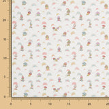 Tissu Liberty Champignons Blanc - Ribes y Casals