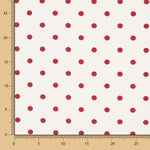 Toile Fine Pois Rouge - Ribes y Casals