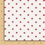 Toile Fine Pois Rouge - Ribes y Casals