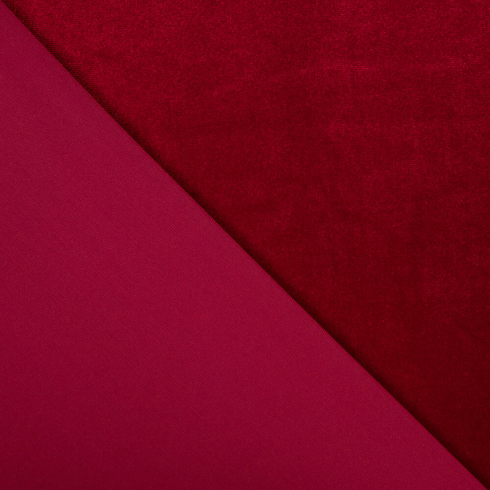 Tissu Lycra Velours Rouge - Ribes y Casals