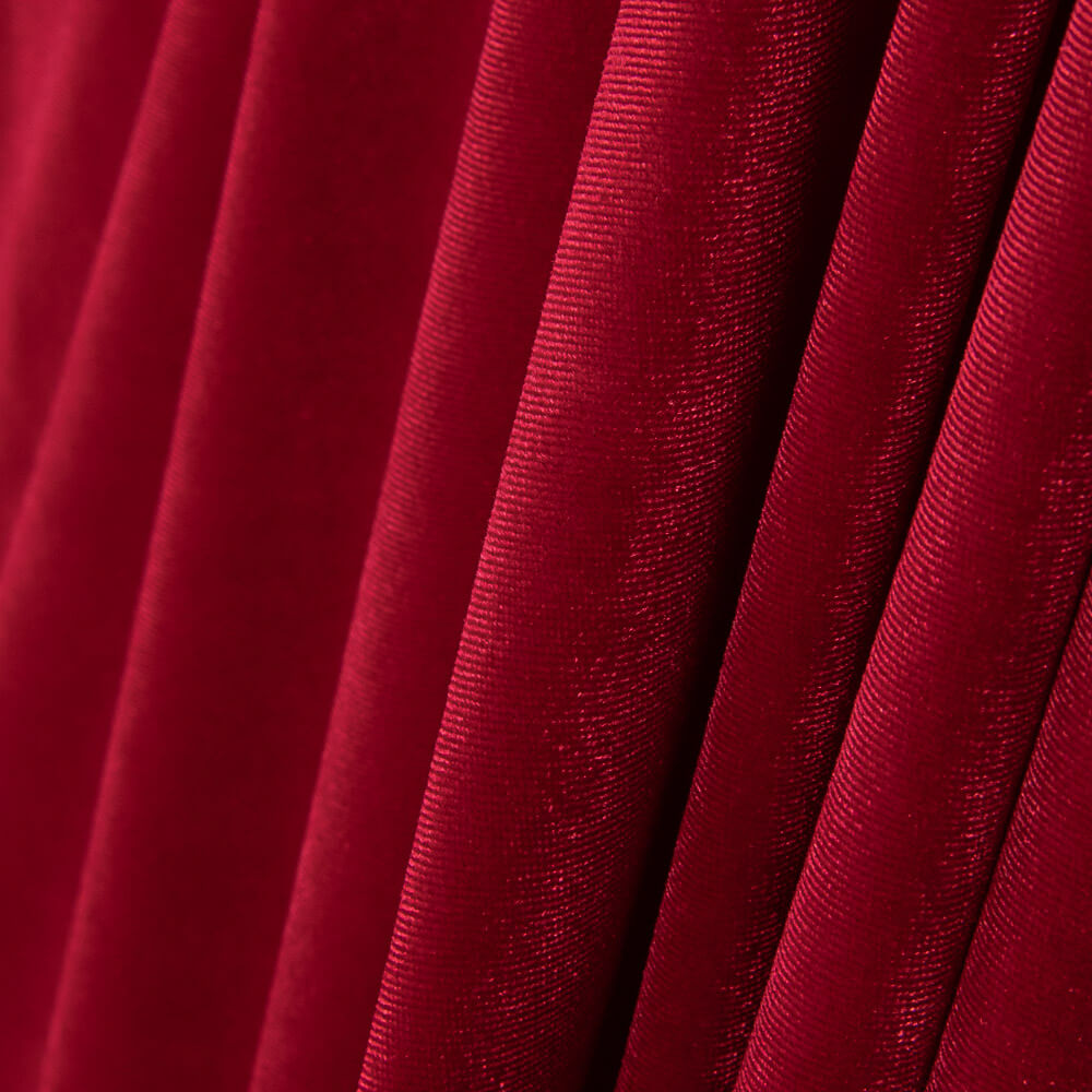 Tissu Lycra Velours Rouge - Ribes y Casals