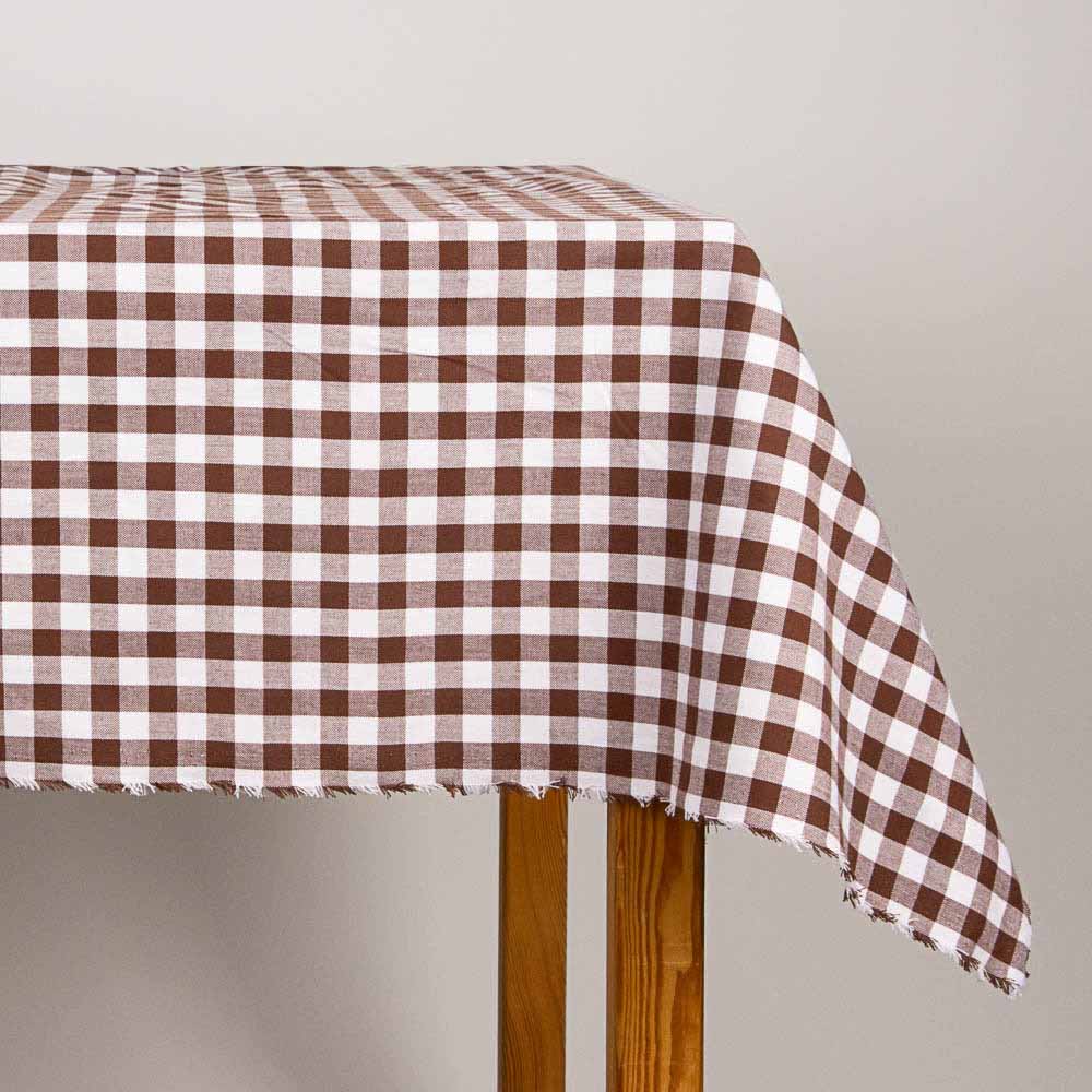 Nappe Tissu Marron Carré 13mm - Ribes y Casals