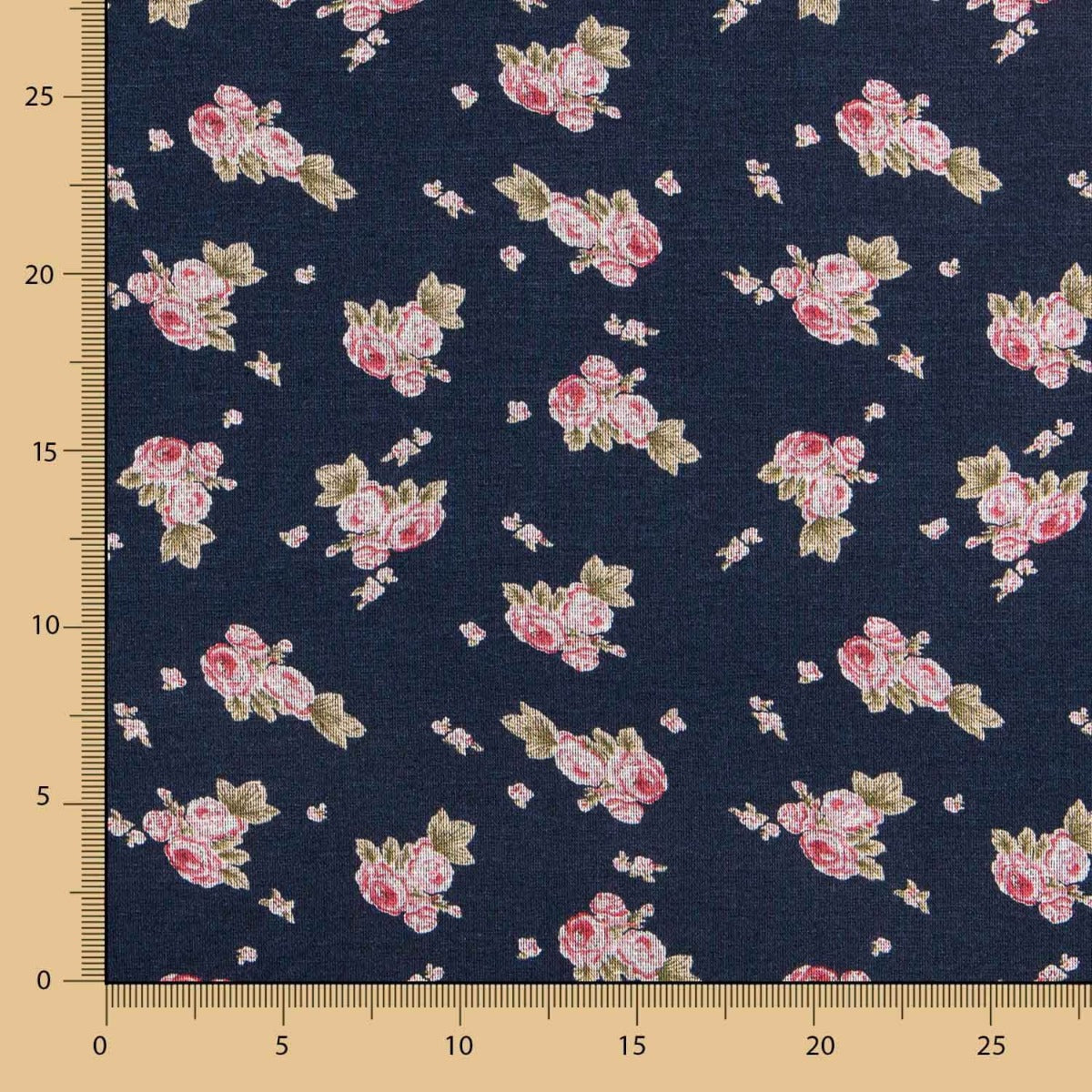 Maille Jersey Mini Crétonne Bleu - Ribes y Casals