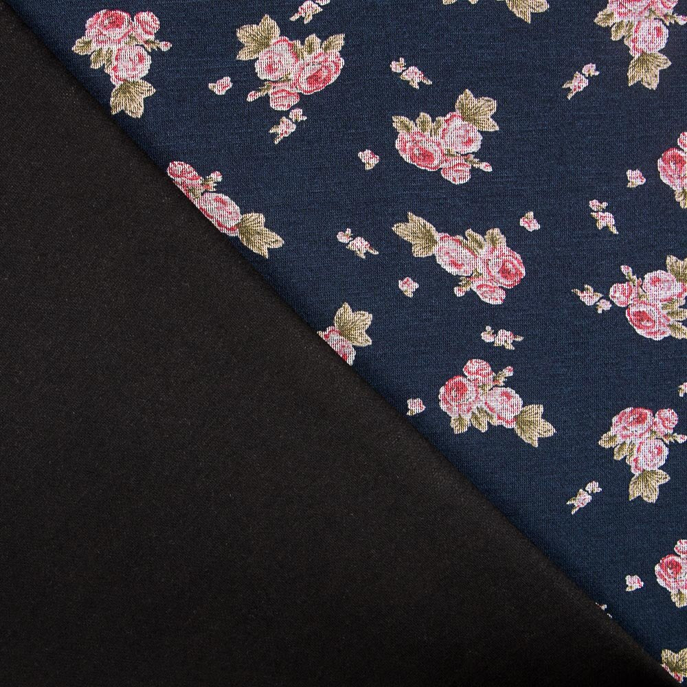 Maille Jersey Mini Crétonne Bleu - Ribes y Casals