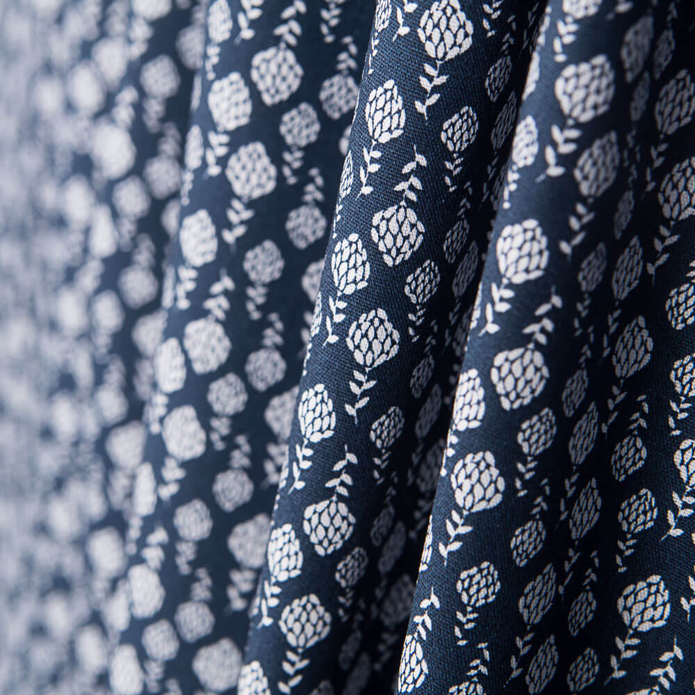 Popeline Artichaut Marine - Ribes y Casals