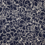 Viscose Fleur Bicolore Marine - Ribes y Casals