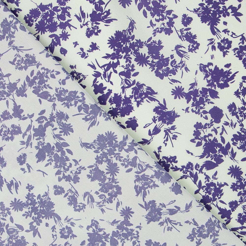 Tissu Satin Fin Kimono Eau - Ribes y Casals