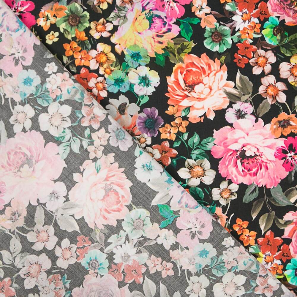 Viscose Fleur Cretonne Couleurs - Ribes y Casals