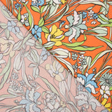 Satin Mate Floral Orange - Ribes y Casals