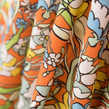 Satin Mate Floral Orange - Ribes y Casals