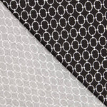 Popeline Viscose Chaînes Noir - Ribes y Casals