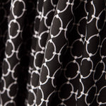 Popeline Viscose Chaînes Noir - Ribes y Casals