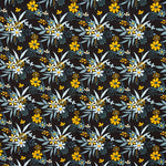 Tissu Viscose Jaune Marguerites - Ribes y Casals