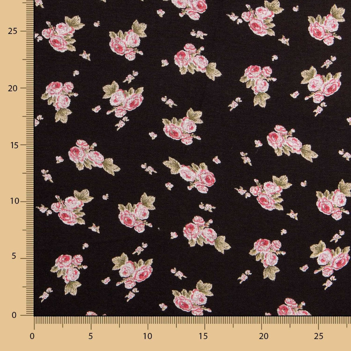 Maille Jersey Mini Crétonne Noir - Ribes y Casals