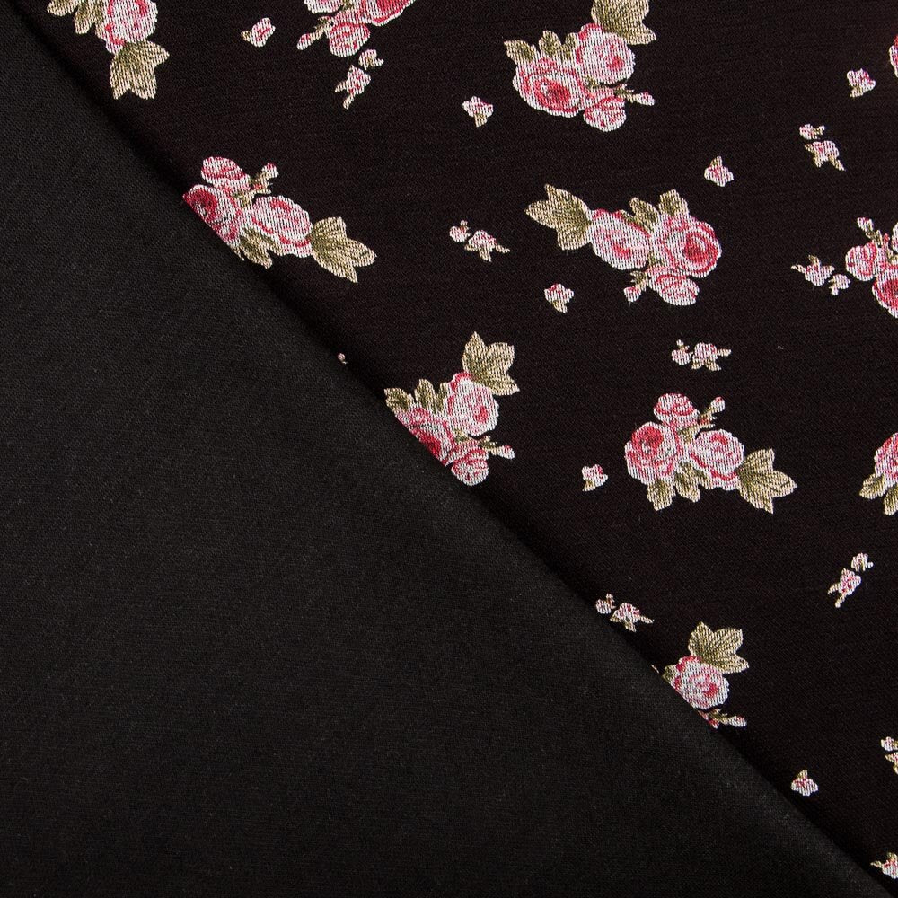 Maille Jersey Mini Crétonne Noir - Ribes y Casals