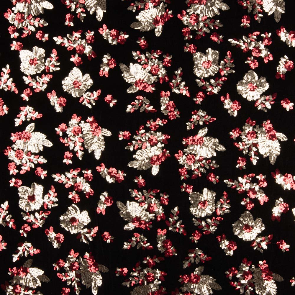 Lycra Velours Paillettes Broderie - Ribes y Casals