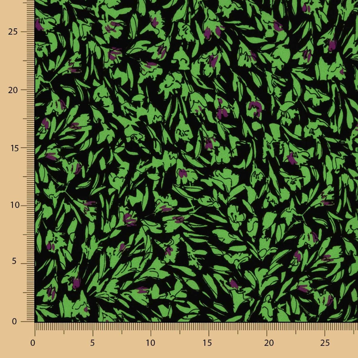 Crêpe Polyester Vert Jungle - Ribes y Casals