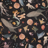 Tissu Rustique Polyester Sirène Marine - Ribes y Casals