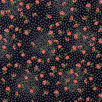 Crêpe Viscose Rosette Pois Rouge - Ribes y Casals