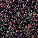 Crêpe Viscose Rosette Pois Rouge - Ribes y Casals